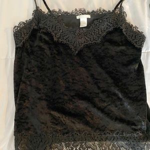 Satin laced tee